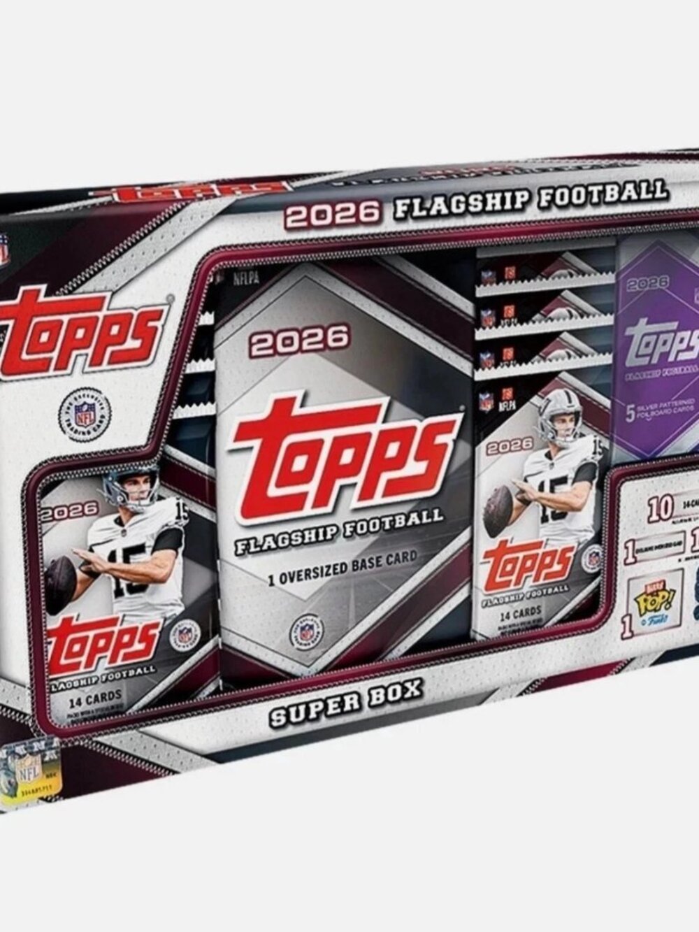 2026 Topps Flagship Football Super Box NFL Factory Sealed Exclusive 147 Cards